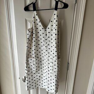 Linen Polka Dot Dress